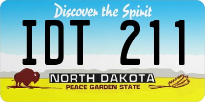 ND license plate IDT211