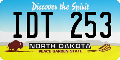 ND license plate IDT253