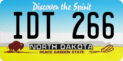 ND license plate IDT266