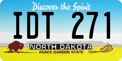 ND license plate IDT271