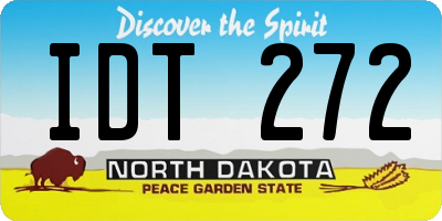 ND license plate IDT272