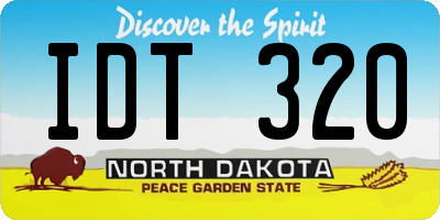 ND license plate IDT320