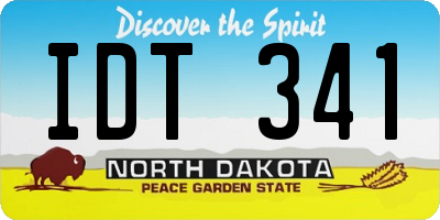ND license plate IDT341