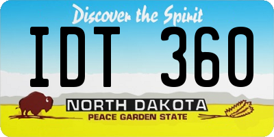 ND license plate IDT360