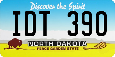 ND license plate IDT390
