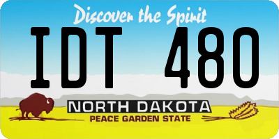 ND license plate IDT480