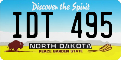 ND license plate IDT495