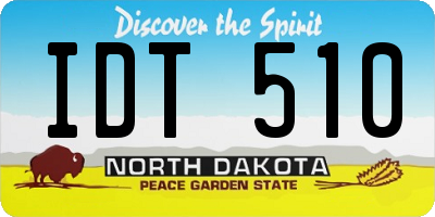 ND license plate IDT510