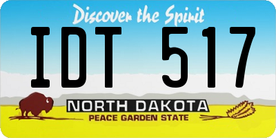 ND license plate IDT517