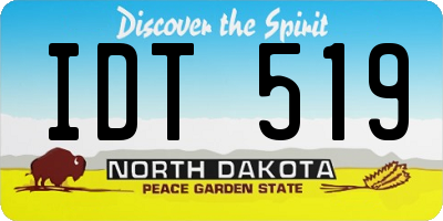 ND license plate IDT519