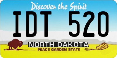 ND license plate IDT520