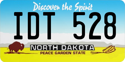 ND license plate IDT528