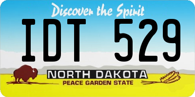 ND license plate IDT529