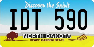 ND license plate IDT590