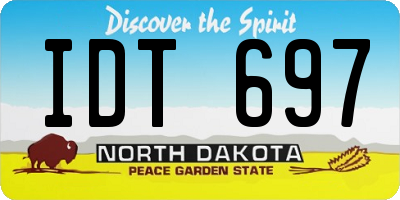 ND license plate IDT697