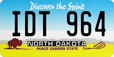 ND license plate IDT964
