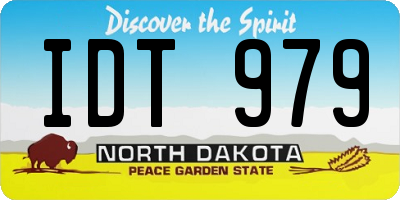 ND license plate IDT979