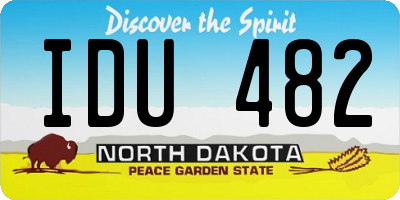 ND license plate IDU482