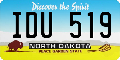ND license plate IDU519