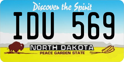 ND license plate IDU569