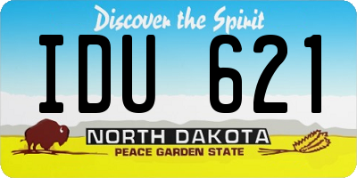 ND license plate IDU621