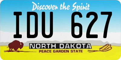 ND license plate IDU627
