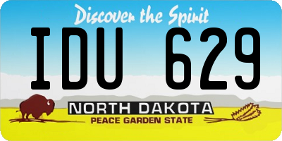 ND license plate IDU629