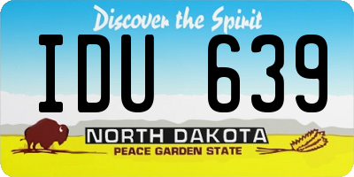 ND license plate IDU639