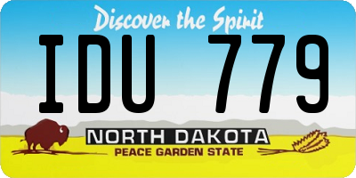 ND license plate IDU779