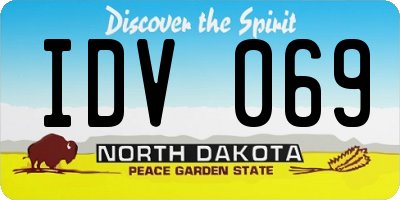 ND license plate IDV069