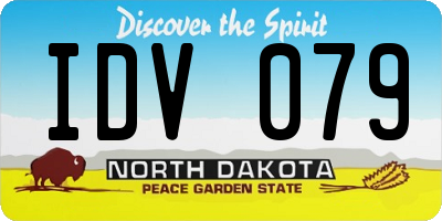 ND license plate IDV079