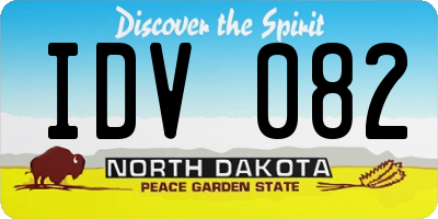 ND license plate IDV082
