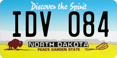 ND license plate IDV084