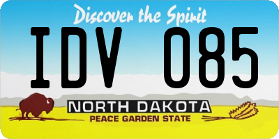 ND license plate IDV085