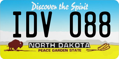 ND license plate IDV088