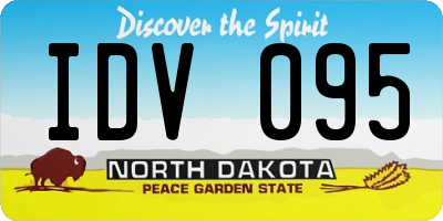 ND license plate IDV095