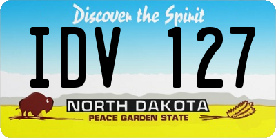 ND license plate IDV127