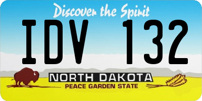 ND license plate IDV132