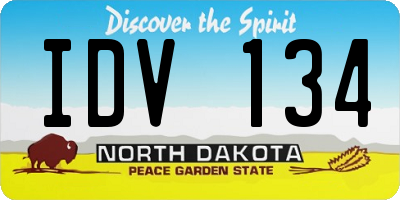 ND license plate IDV134