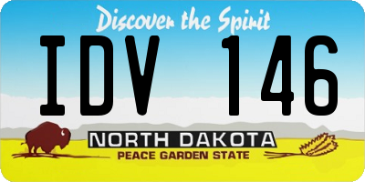 ND license plate IDV146