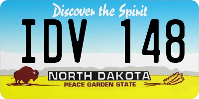 ND license plate IDV148