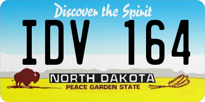 ND license plate IDV164