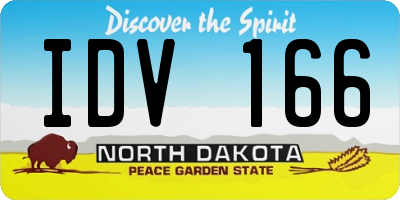 ND license plate IDV166