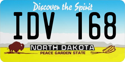 ND license plate IDV168