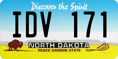 ND license plate IDV171