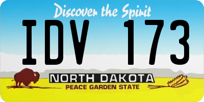 ND license plate IDV173