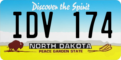 ND license plate IDV174