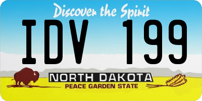 ND license plate IDV199