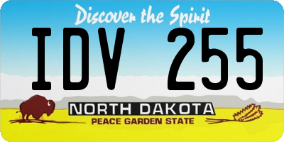 ND license plate IDV255