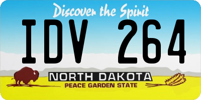 ND license plate IDV264